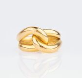 A Gold Ring 'Knot' - image 1