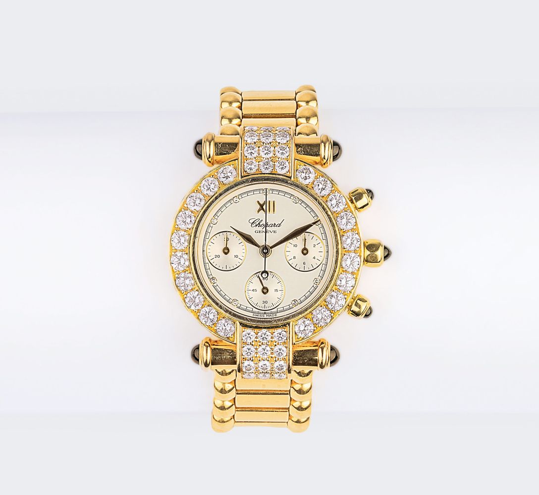 Chopard - A Lady's Wristwatch Imperiale Chronograph with Diamonds A Lady's Wristwatch Imperiale Chronograph with Diamonds