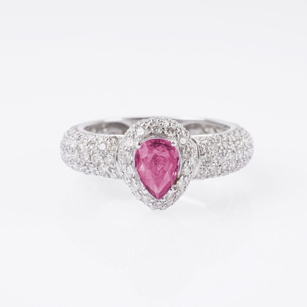 A Ruby Diamond Ring A Ruby Diamond Ring