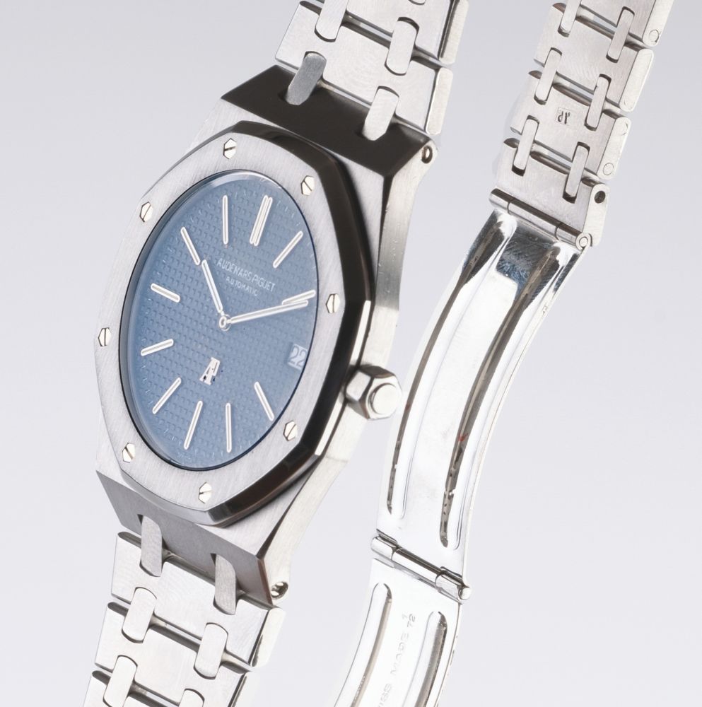 Seltene Herren-Armbanduhr 'Royal Oak Jumbo' A-Serie - Bild 2