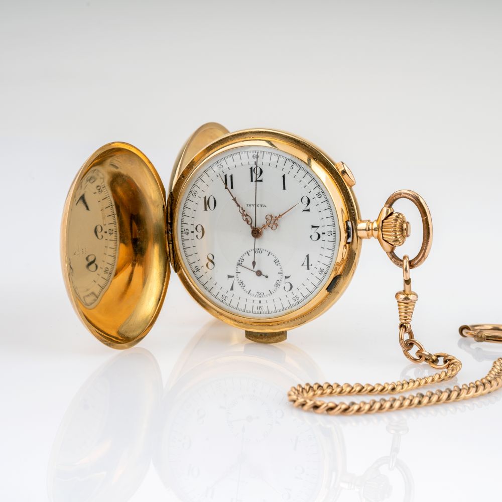 Invicta, gegr. 1837 - Savonette Chronograph mit Repetition Savonette Chronograph mit Repetition