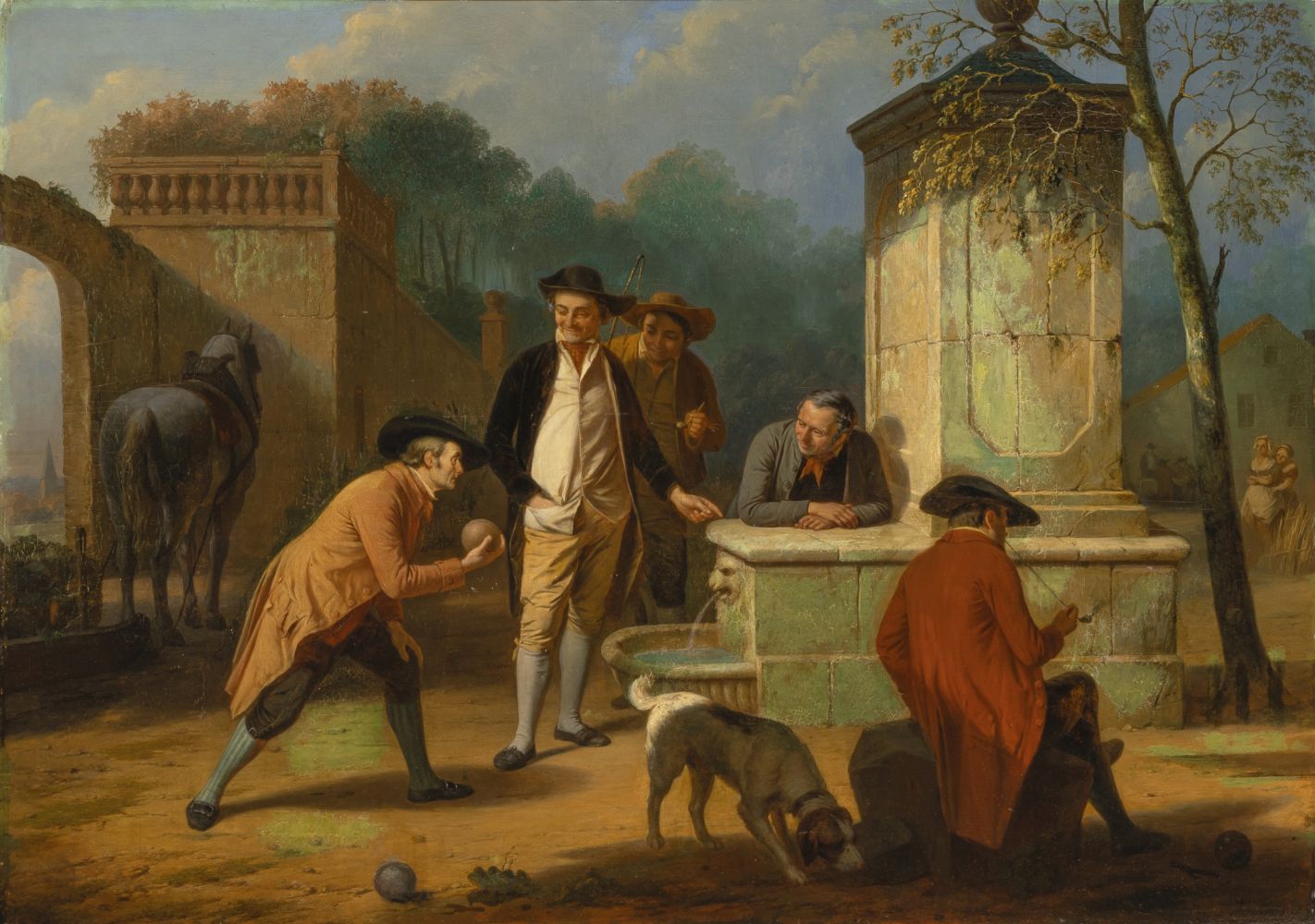Louis Somers - Playing Boule Playing Boule