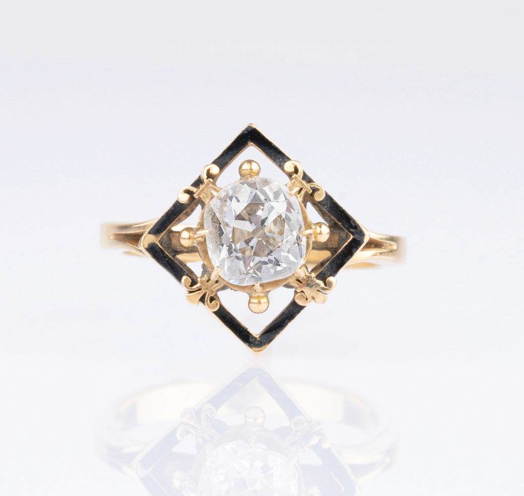 An Old Cut Diamond Ring