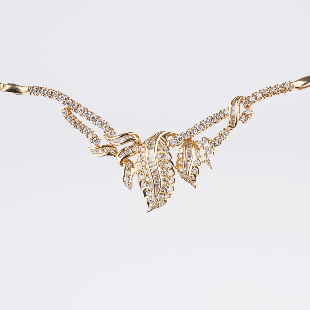A Diamond Parure with Necklace, Bangle Bracelet, Ring and Pair of Earclips - image 2