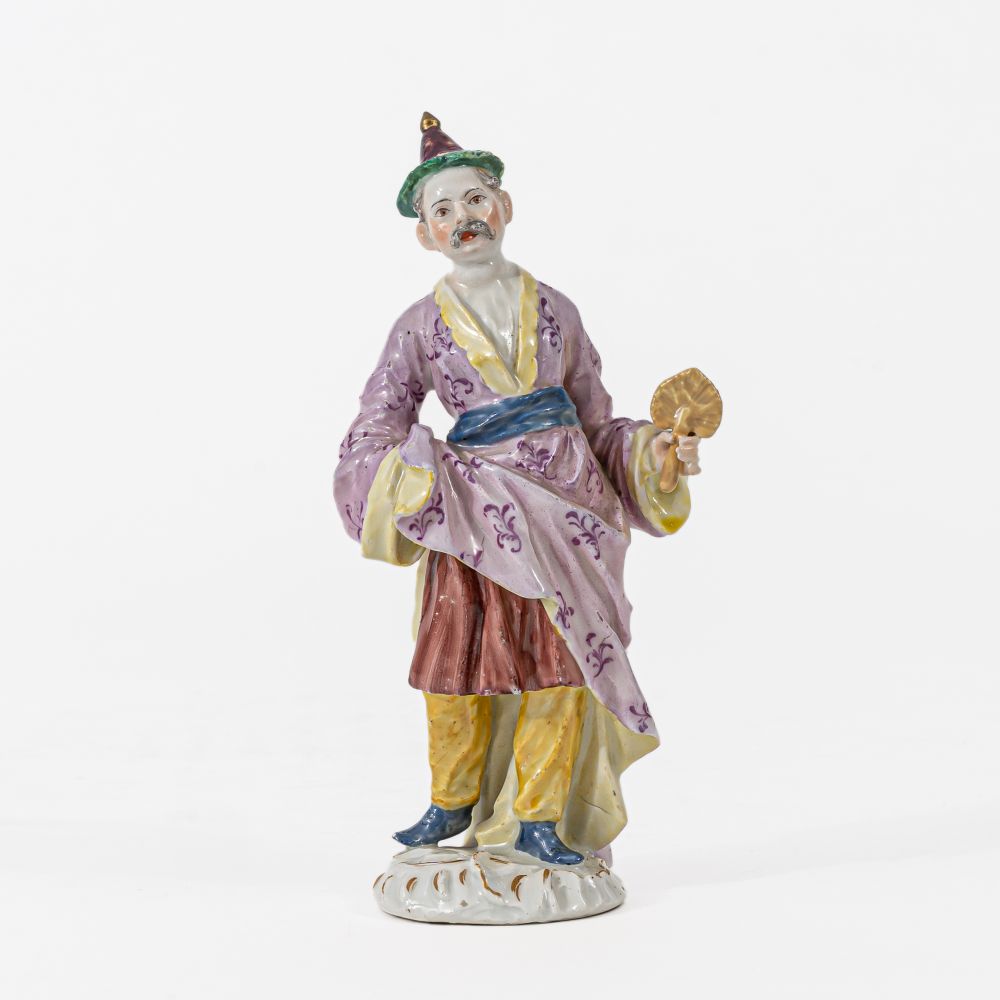 Johann Joachim Kaendler - A Japanese Man with Fan A Japanese Man with Fan