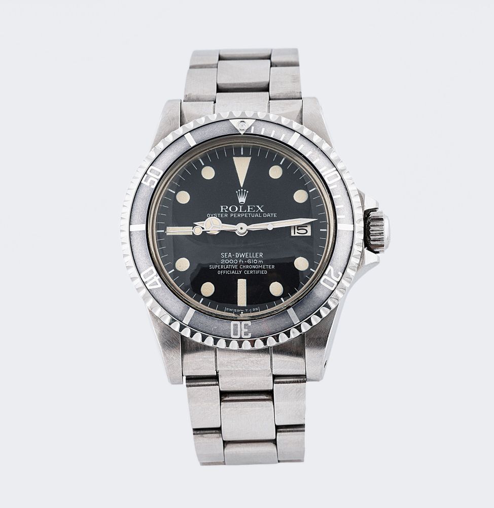 Rolex - Seltene Herren-Armbanduhr 'Sea-Dweller - The Great White' Ghost Bezel Seltene Herren-Armbanduhr 'Sea-Dweller - The Great White' Ghost Bezel