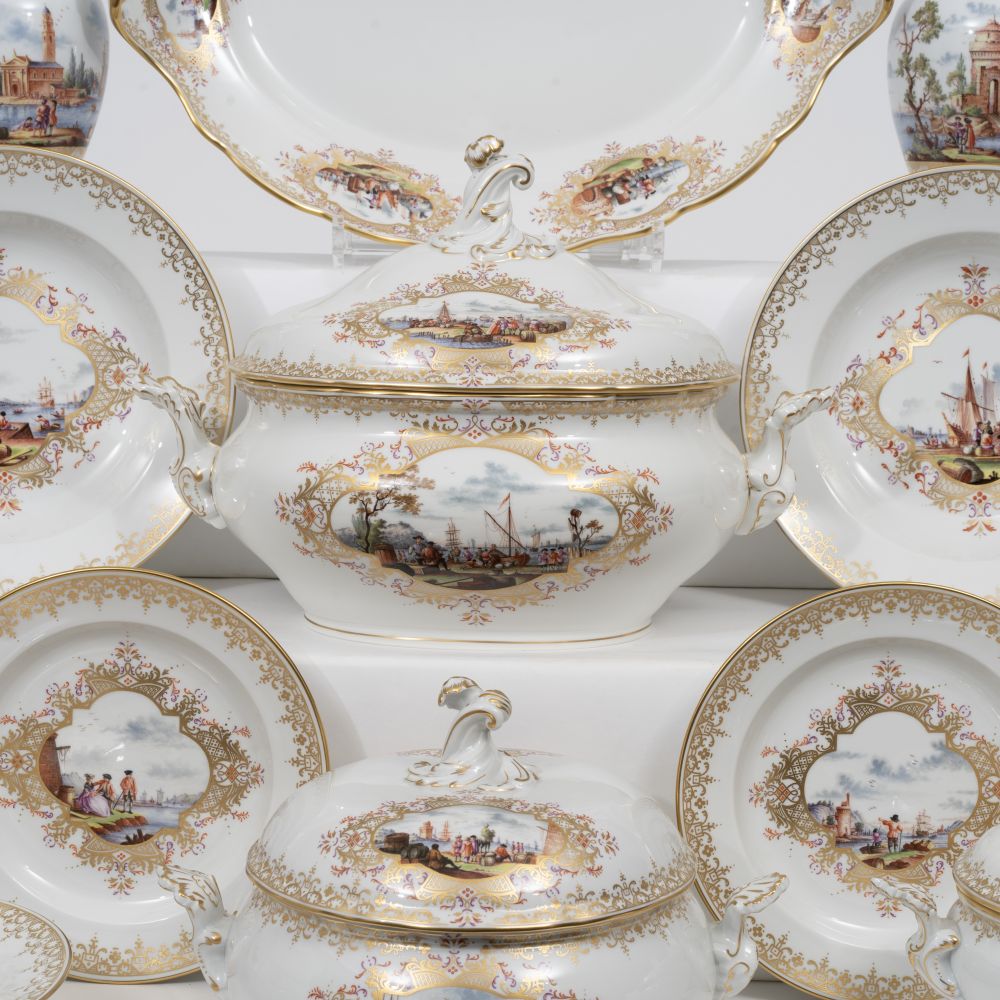 A Rare Dinner Service with fine Kauffahrtei Scenes for 6 Persons - image 2