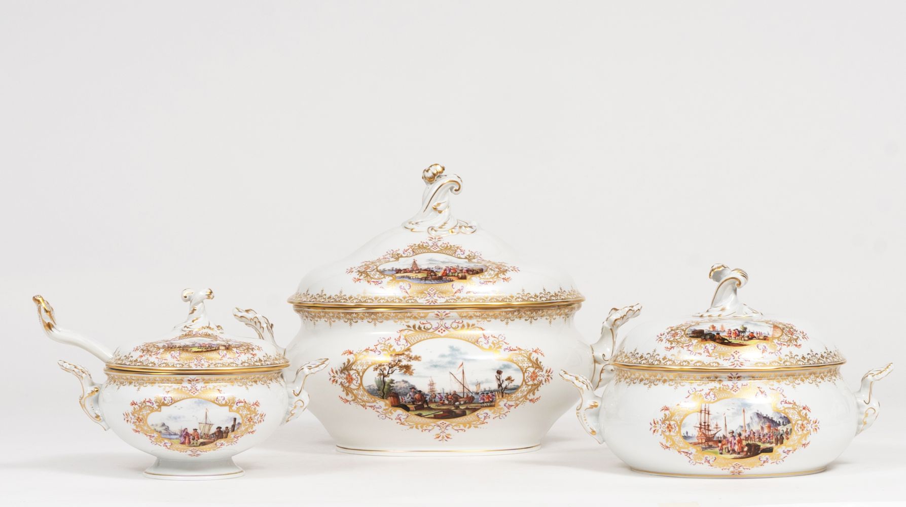 A Rare Dinner Service with fine Kauffahrtei Scenes for 6 Persons - image 7