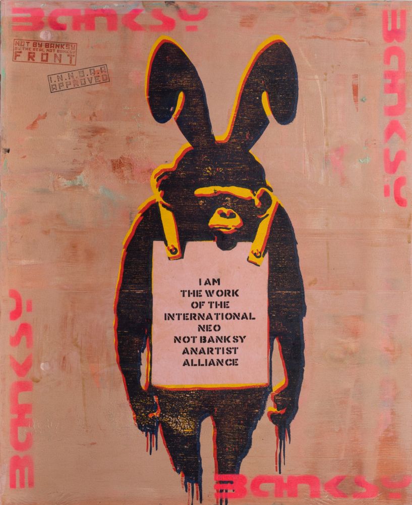 Not Banksy, tätig Anfang 21. Jh. - 11th Hour Chimp 11th Hour Chimp