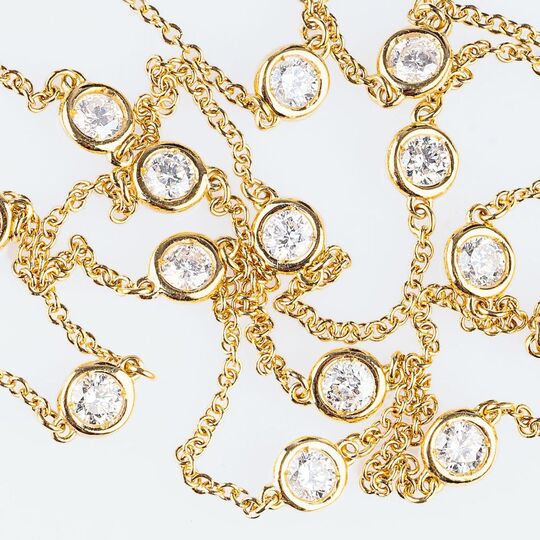 A very long Diamond Necklace