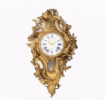 Seltene Louis XV Carteluhr 'Grus vigilans'