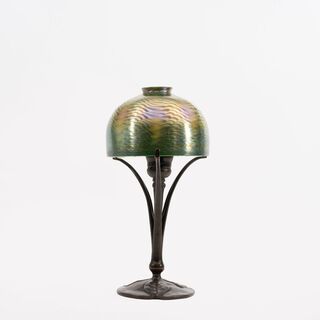 A Table Lamp with Favrile Shade