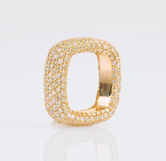 Hochkarätiger Memory-Ring mit gelben Fancy Diamanten