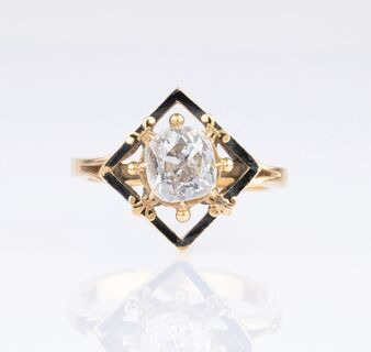 An Old Cut Diamond Ring