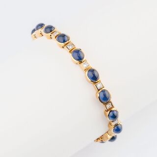 A Vintage Sapphire Diamond Bracelet