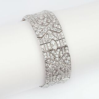 Hochkarätiges Art-déco Diamant-Armband