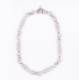 A fine, highcarat Diamond Necklace in Art-déco Style
