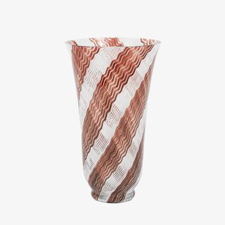 A Vase with Spiral Decor