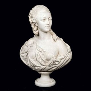A Large Bust of Madame du Barry after Augustin Pajou