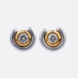 A Pair of small Solitaire Diamond Earstuds