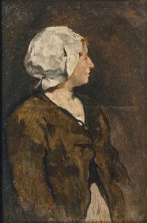 Woman with white Hood