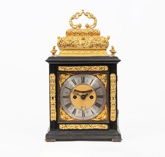 An early Queen Anne Double Basket Bracket Clock