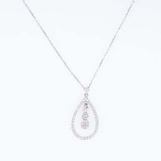 A petite Diamond Pendant on Necklace
