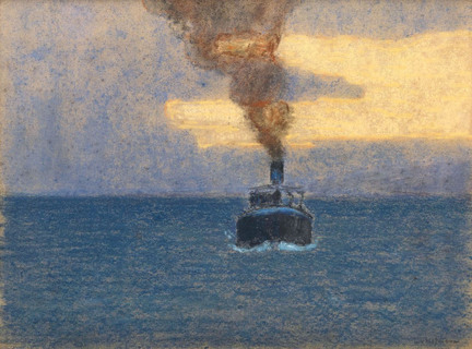 Steamship in Dusk