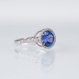 A Tanzanite Diamond Ring - image 2