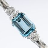 Diamant-Armband mit farbintensivem Aquamarin 'Santa Maria' - Bild 2
