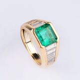 Hochfeiner Smaragd-Diamant-Ring - Bild 1