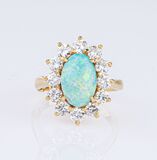 Opal-Brillant-Ring - Bild 1