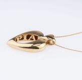 A Gold Pendant 'Pendentif coeur' on Necklace - image 2