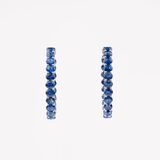 A Pair of large Sapphire Creoles Earrings - image 2