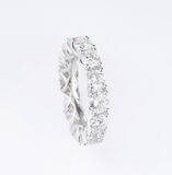 A fine-white Rivière Diamond Ring - image 2