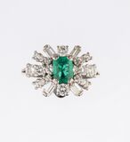 Smaragd-Diamant-Ring - Bild 1
