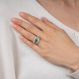 A very fine Emerald Diamond Ring - image 3
