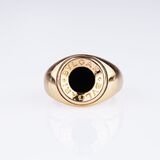 Gold-Onyx-Ring 'Tubogas' - Bild 1