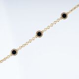 A Gold Necklace with Onyx 'Tubogas' - image 2