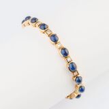 A Vintage Sapphire Diamond Bracelet - image 1