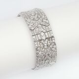 A highcarat Art-déco Diamond Bracelet - image 1