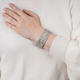 A highcarat Art-déco Diamond Bracelet - image 3