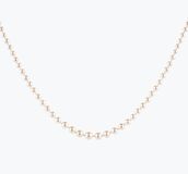 An Art Nouveau Natural Pearl Necklace with Diamond Clasp - image 1