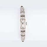 An Art-Déco Lady's Wristwatch with Diamonds - image 1