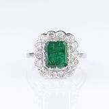 An Emerald Diamond Ring - image 1