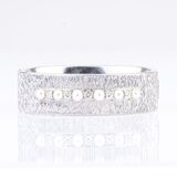 A Bangle Bracelet with Pearls and Diamonds - image 2