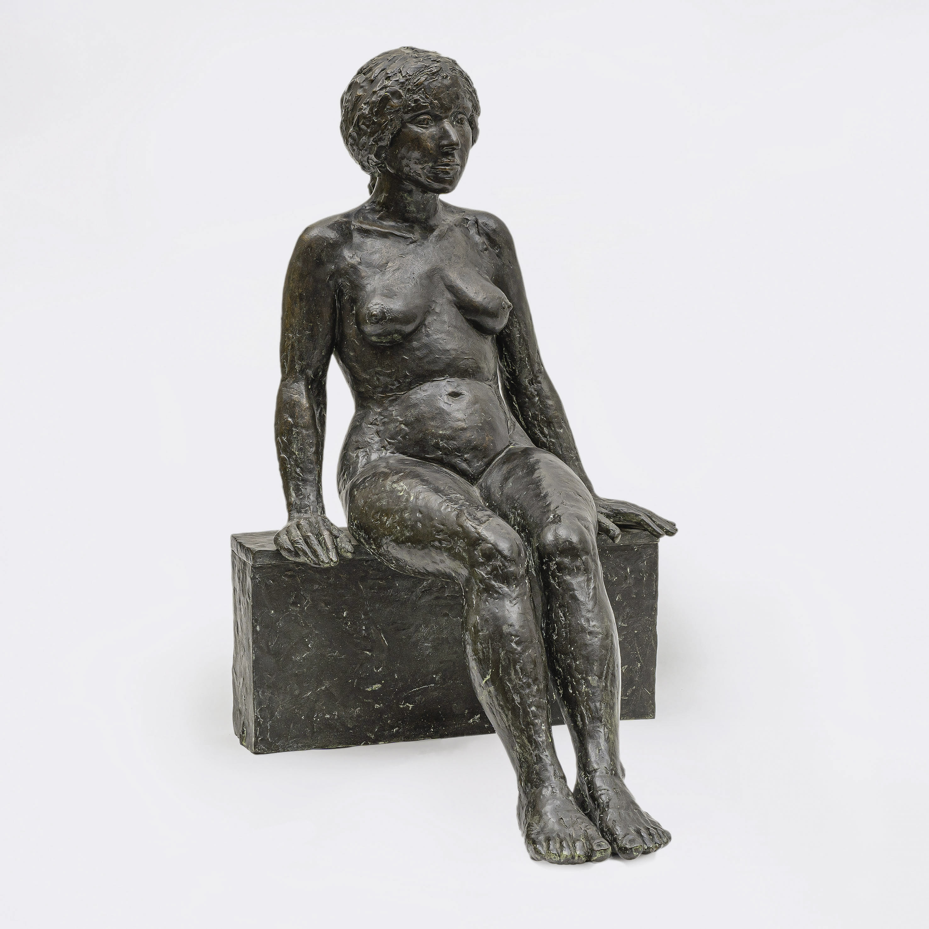 Edgar Augustin - Sitzender weiblicher Akt Sitzender weiblicher Akt