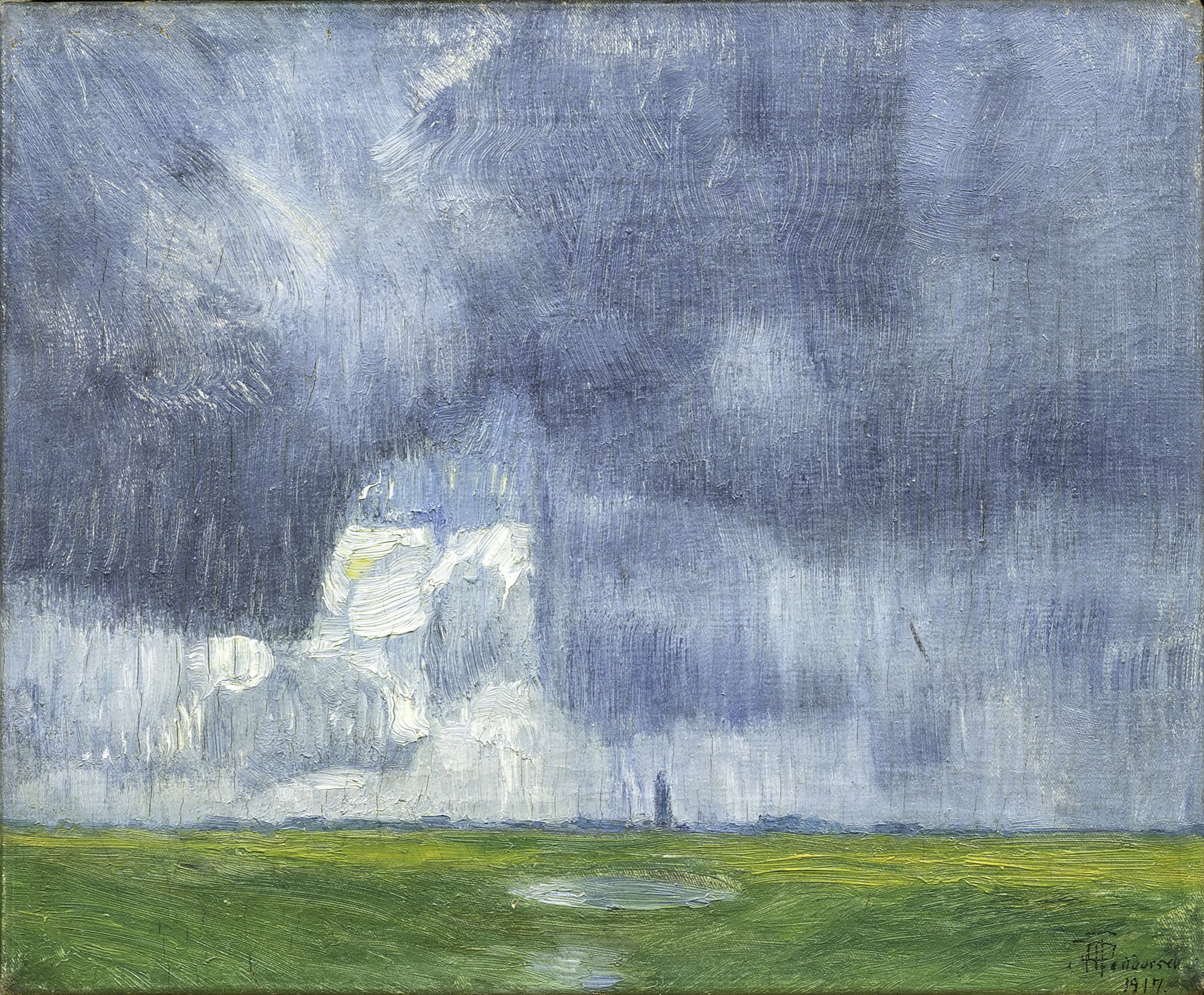 Hans Peter Feddersen - Thunderstorm over the Marsh Thunderstorm over the Marsh