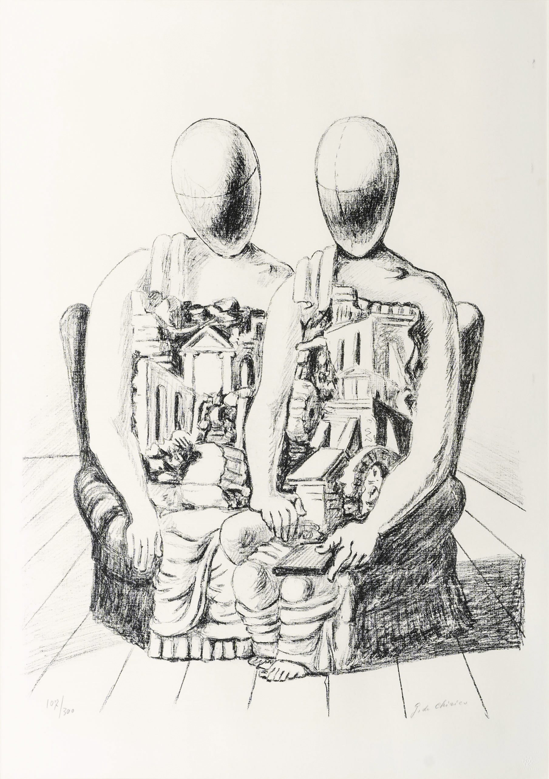 Giorgio de Chirico - Gli Archaeologi Gli Archaeologi