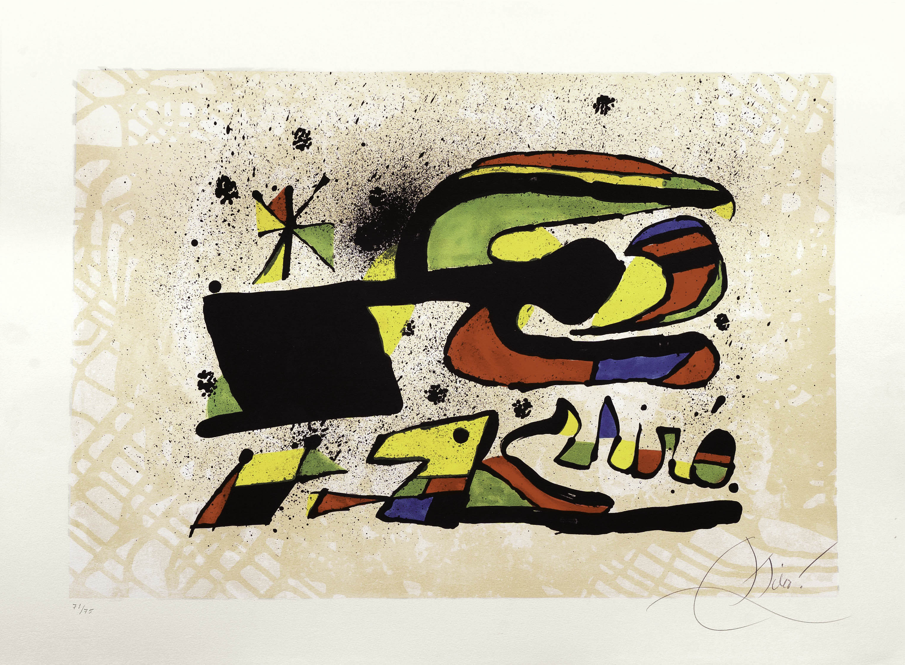 Joan Miró - Gos i ocell Gos i ocell